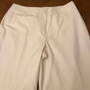 Talbots Ivory wide leg pants